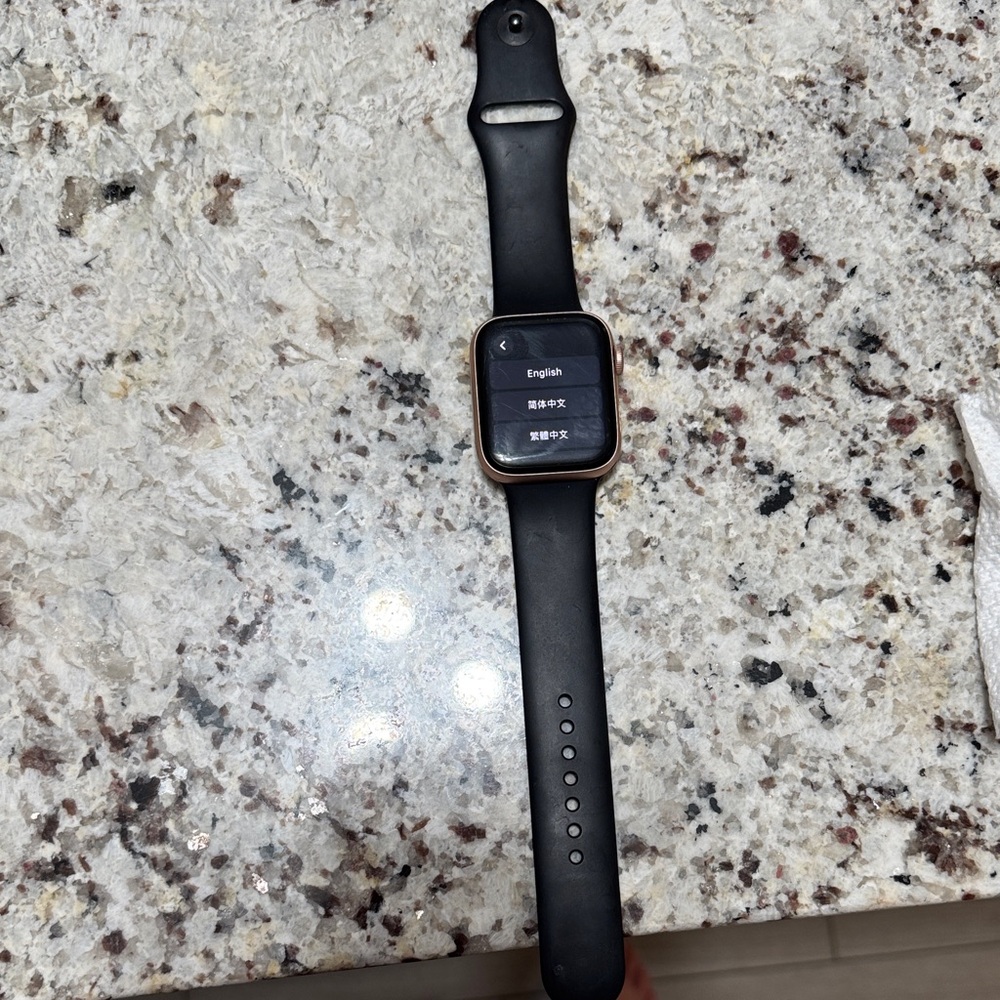 Apple Watch with Black Band